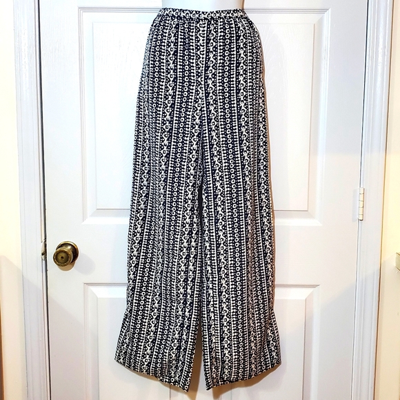 Recursia Philosophy's Abode Men's Wide Leg Pants In Blue
